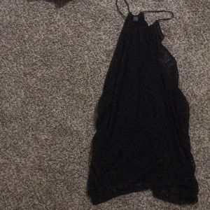 Black lace dress!